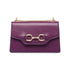 Borsa a tracolla viola da donna con morsetto dorato Lora Ferres, Borse e accessori Donna, SKU b513001032, Immagine 0